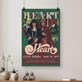 thumbnail image 4 of Music Poster- Heart The Band Tour Poster - Vintage Style - Size 24x36 - Postora, 4 of 5
