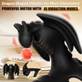 thumbnail image 3 of 2-in-1 Penis Ring with 10 Vibrating Mode,Remote Control 3 Rings Design Silicone Penis Vibrator,Male Audlt Sex Toys for Couple-Black, 3 of 7