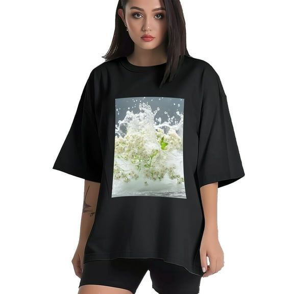 Plus Size Shirt for Women Black Tops for Women Short Sleeves Shirt for Women Spring5 T Shirt Crewneck Shirt for Women XS