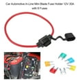 thumbnail image 4 of Carevas Fuse holder,Fuse 12V 30A Inline Car in-Line Fuse 12V 30A 6 30A 6 Fuses in-Line Fuse 12V QISUO BUZHI Fuse ERYUE Car HUIOP, 4 of 6