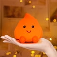thumbnail image 2 of Xihbxyly Luz de Noche con Forma de Fuego, Adorable Lámpara con Carga Usb, Suave y Cálida Luz Decorativa, Tres Niveles de Brillo Ajustables, Luz de Lectura, Decoración Nocturna y Alivio Del Estrés, Re, 2 of 6