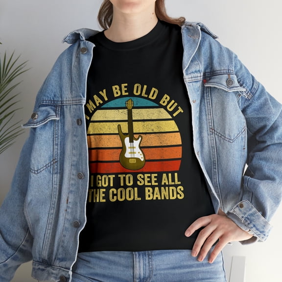 Retro Vintage I May Be Old But I Got To See All The Cool Bands T-Shirt