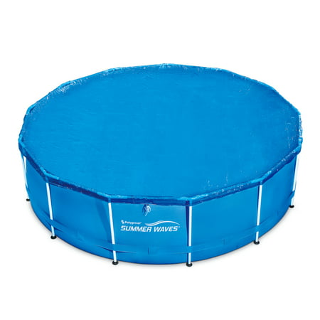 Summer Waves 10'-15' Adjustable Round Solar Above Ground Pool (Best Solar Pool Cover)