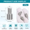 thumbnail image 2 of M6 to 3/8"-16UNC Double End Threaded Stud Screw Bolt, 3 Pack 303 Stainless Steel Rod Bolts Thread Reducer Adapter for  Camera Furniture Hardware, 16mm Long, 2 of 4