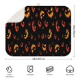 thumbnail image 2 of Spooky Halloween Faces Pattern Dish Drying Mat for Kitchen 1 Pack, Ultra Absorbent Microfiber Dishes Drainer Mats,18x24in(46x61cm), 2 of 4