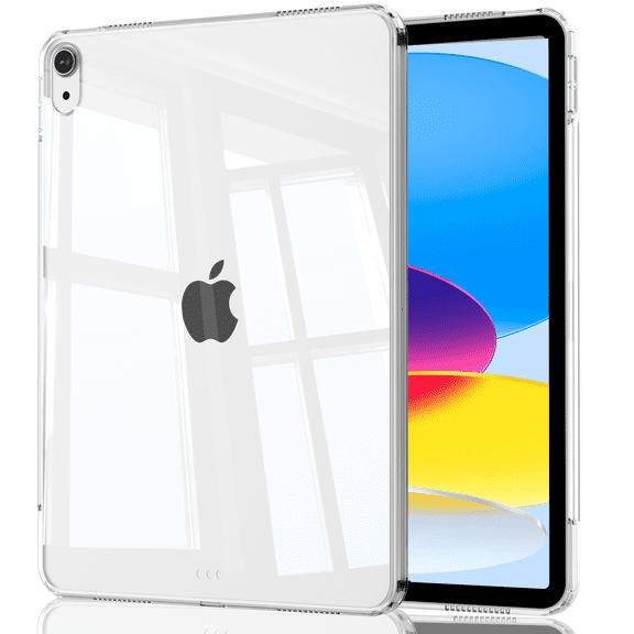 GKABXY Clear Case for iPad A16 11/10th Generation 2025/2022, Support Touch ID, Shockproof Shell, Slim Lightweight Soft TPU Transparent Back Protective Cover