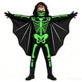 thumbnail image 6 of OJSFQUFP Trick-or-Treat Outfit Halloween Kids Bat Skeleton Overall Suit,Scary Halloween Outfit for Boys and Girls, 6 of 7