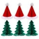 thumbnail image 1 of 6pcs Decoración de Navidad Papel de abeja Papel Navidad Sombreros Adornos de árbol de Navidad, 1 of 5