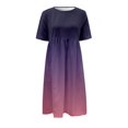 thumbnail image 5 of QIPOPIQ Robes pour Femmes avec Poches Manches Courtes Imprimé Tendance Col Rond Robe Rétro d'Été Robe Longue Offres 2023, 5 of 5
