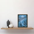 thumbnail image 2 of Beachcombing Coastal Landscape Blue Illustration Artwork Framed Wall Art Print A4, 2 of 4