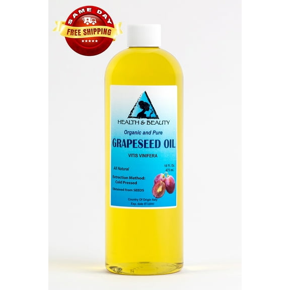 GRAPESEED OIL ORGANIC CARRIER COLD PRESSED 100% PURE 32 OZ