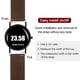 thumbnail image 5 of Correa de reloj de silicona Uxcell con liberación rápida, correa de goma suave marrón/negra de 22 mm, 5 of 7