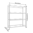 thumbnail image 3 of Flylapdo 5 Gallon Water Storage Rack 4 Tier Water Cooler Jug Rack Heavy Duty Carbon Steel Water Bottle Holder Storage Organizer Shelf 3 Row 12 Slots Water Rack for Home Studio Kitchen charmingly, 3 of 10