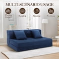 thumbnail image 2 of Garvee Folding Sofa Bed with Pillows, Convertible Sleeper Chair, Modern Futon Floor Couch, Foldable Memory Foam Chair Bed, Lazy Guest Bed for Living Room, Home Office, 2 of 9