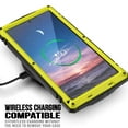 thumbnail image 3 of Samsung S20 Ultra Rugged Full-Body Case, Metal Bumper Built-in Screen Protector&Kickstand,Dustproof Drop-Proof,Full Body Protection Heavy Duty Military Cover For Samsung Galaxy S20 Ultra, Yellow, 3 of 6