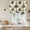 Off-White, variant on Tropical Trees Tie Up Curtains 45 Inches Long, Kitchen Window Curtains Over Sink, Summer Palm Trees Botanical Vintage Green Small Window Curtains Shade Balloon Curtains Valances for Bedroom 34"x45"