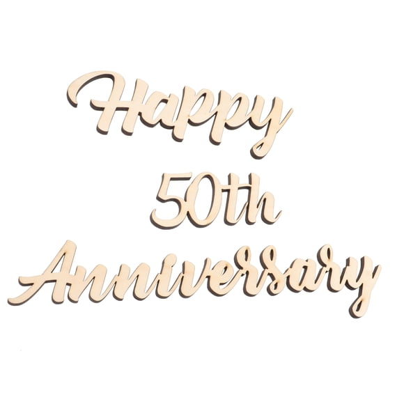 Wedding Anniversary Wooden Sign Wood Cutout Letters Plaque Wedding Anniversary Party Decor