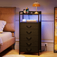 thumbnail image 7 of TYDIMOR Tall Dresser for Bedroom, 5 Drawer with Charging Station, Black, Ideal for Adults, 7 of 7