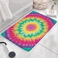 thumbnail image 3 of Colorful Rainbow Tie Dye Spiral Flannel Non Slip Door Rugs,Washable Door Mats Indoor,Decorative Door Mats,Dirt-Resistant and Absorbent Doormat for Entrance,Bedroom,Kitchen,Bathroom,23.5"x16", 3 of 5