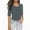 Gray, variant on Patlollav Women Tees Under $10,Tops for Women Casual Solid Color Short-Sleeve Blouses V-Neck Shirts