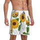 thumbnail image 2 of Balery Plump Sunflower And Sketch Pantalones cortos de pijama de punto de algodón para hombre con cinturilla y bolsillos-X-Large, 2 of 6