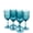 Cyan, variant on Yalin Set of 6 Unbreakable 15 oz Acrylic Plastic Wine and Water Tumbler Stackable Goblets (Blue)