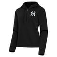 thumbnail image 2 of Women's Antigua  Black New York Yankees Contemporary Quarter-Zip Hoodie, 2 of 3