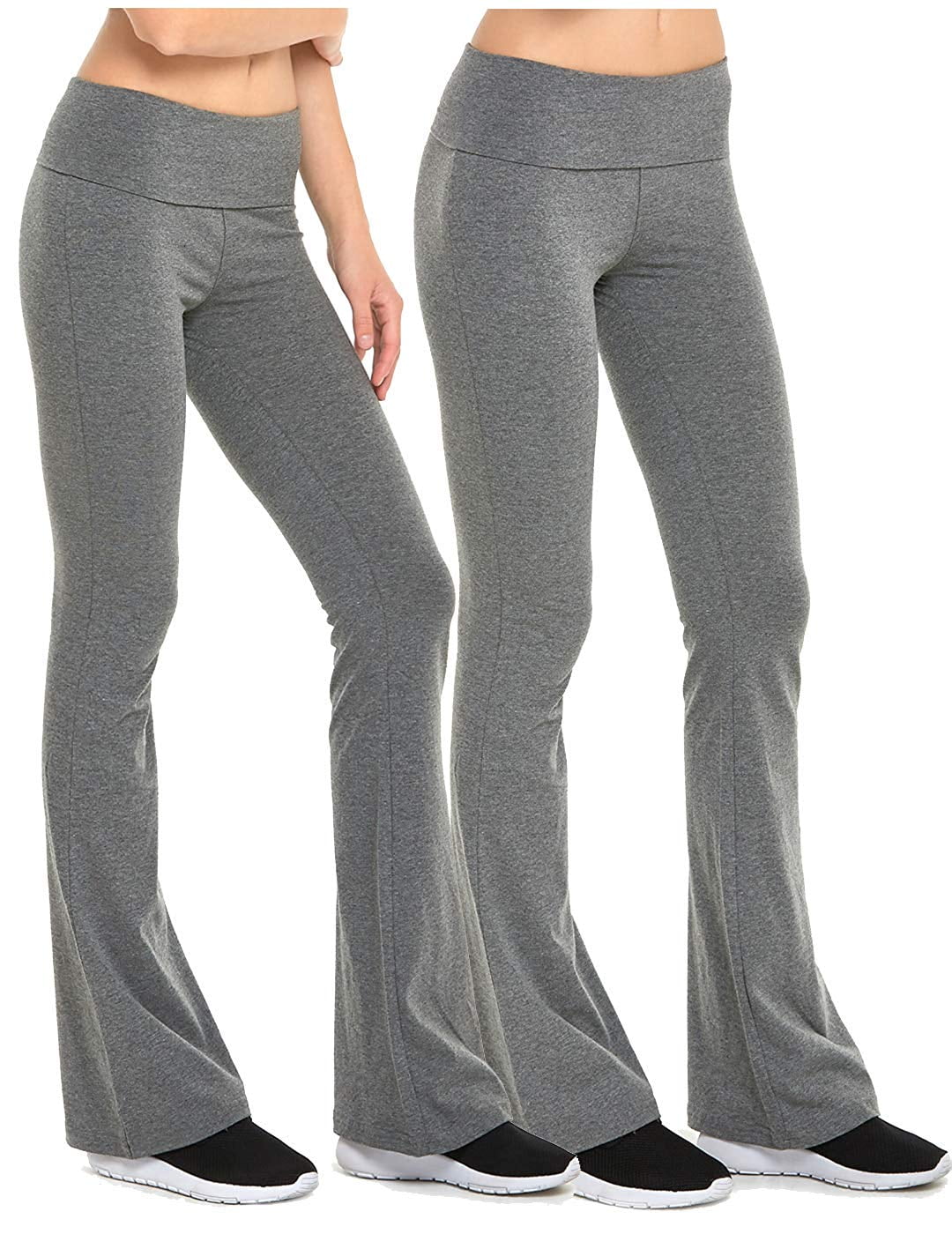 fold over wide leg yoga pants