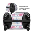 thumbnail image 4 of Haiem Flamingo And Pineapple Luggage Cover,Durable, Washable Suitcase Protector With Anti-Scratch Technology - Keep Your Luggage Looking New Medium, 4 of 9