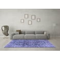 thumbnail image 3 of Ahgly Company Indoor Rectangle Medallion Blue Traditional Area Rugs, 6' x 9', 3 of 4