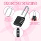 thumbnail image 3 of Cerraduras de combinación de gancho largo Uxcell, cerradura de combinación para casillero de gimnasio, cerradura de puerta de valla exterior, hasp de almacenamiento negro, 3 of 7