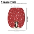 thumbnail image 6 of ZUXONGSY Christmas Cat Toilet Lid Seat Cover Easy to Install Toilet Lid Cover with Elastic Bottom Soft Stretchable Toilet Lid Covers Stain-Resistant Decorative Covers Xmas Decor, 6 of 6