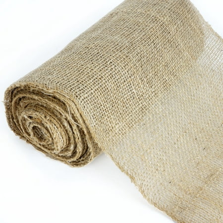 BalsaCircle Natural Brown 12 inch x 10 yards Burlap Fabric Roll - Sewing Crafts Draping Decorations
