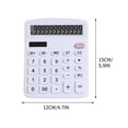 thumbnail image 2 of LEEYNEER Basic Standard Calculators  Mini Digital Desktop Calculator with 8-Digit LCD Display  Battery Solar Power Smart Calculator Pocket Size for Home School for Kids (Black), 2 of 7