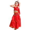 thumbnail image 2 of WERYOUNG Girls Dance Outfits Kids Belly Dance Performance Dress Children Stage Wear Sets Versatile Clothing Sets 2-3 Years, 2 of 6