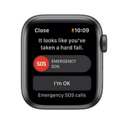 (Open Box) Apple Watch SE (1st Gen) GPS + Cellular 40mm Space Gray Aluminum Case Midnight Sport Band - Regular with Family Set Up