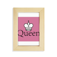 thumbnail image 1 of Queen White Word Chess Game Desktop Display Photo Frame Picture Art Painting 5x7 inch, 1 of 3