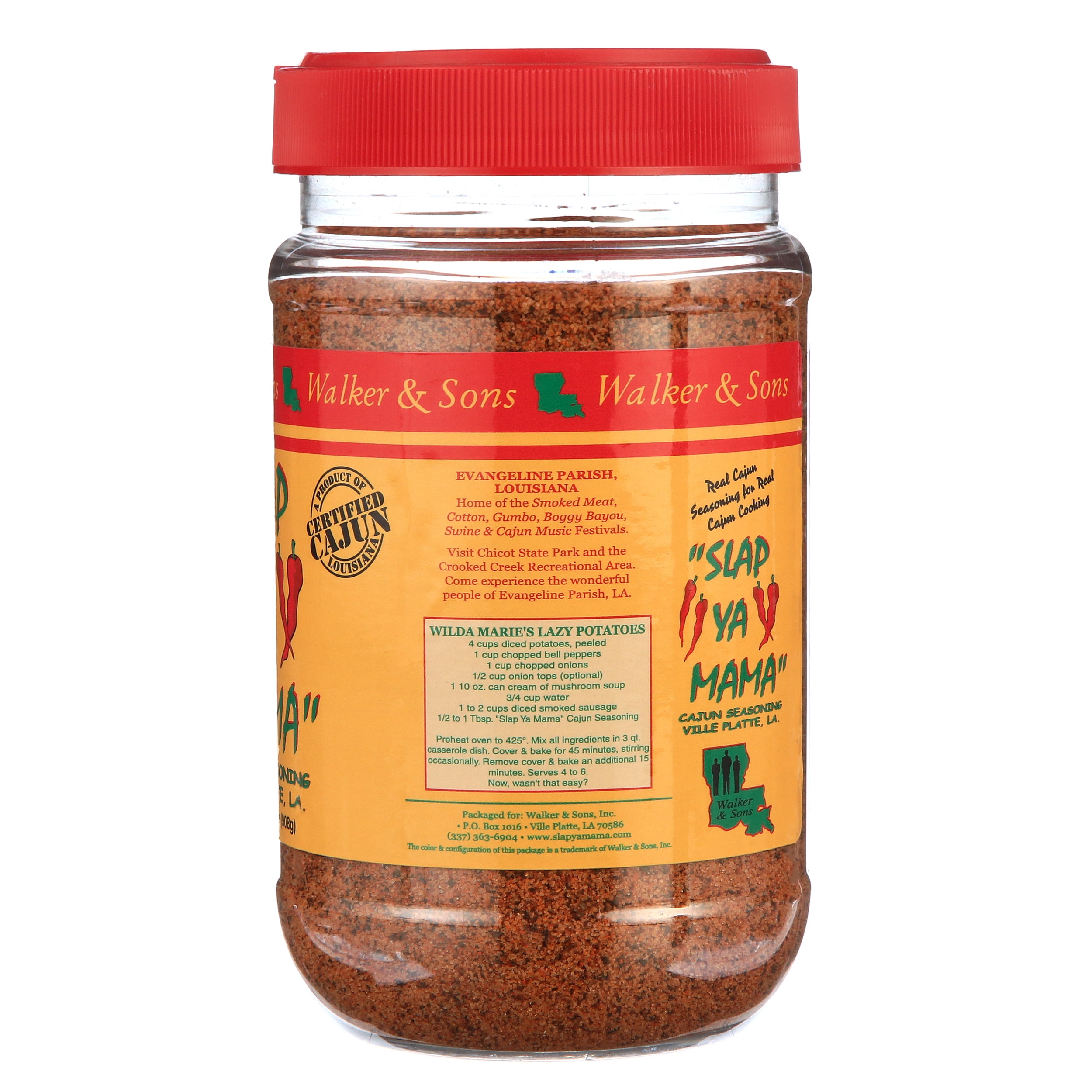 Walker & Sons Slap Ya Mama Cajun Seasoning 16 Oz. Shaker – Texan Spice