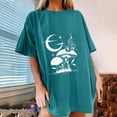 thumbnail image 2 of Blusa de manga corta de verano con estampado de sol y luna gótica vintage para mujer Pompotops hfajkhk140761, 2 of 7