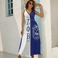 thumbnail image 5 of Zeta Phi Beta Dress Summer Street Style Bohemia Long Dresses Female Sleeveless Printed Maxi Dress, 5 of 9