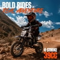 thumbnail image 6 of Upgrade 4-Stroke Gas Dirt Bike,39cc Gas Powered Off-Road Mini Bike,Mini Dirt Bike with 20mph Max Speed & 27 miles Max Range,Adjustable Suspension, Dual Disc Brakes,Epa Certified,BLACK, 6 of 9