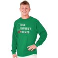 thumbnail image 5 of Xmas Naughty Nice Framed Checklist Long Sleeve TShirt Men Women Brisco Brands L, 5 of 6