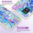 thumbnail image 4 of TJS Glitter Bumper Drop Cell Phone Case for Samsung Galaxy A12, Colorful, 4 of 7