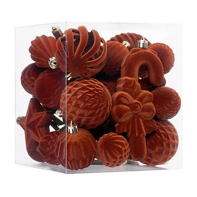WIFKLSIIPG Clear Glitter Hanging Shatterproof Baubles for Home