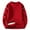 Red, variant on HAiming Mens Sweater Casual Long Sleeve Crewneck Solid Color Knit Pullover Tops Winter Warm Plus Size Loose Knitwear