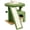 Green, variant on Leopard Print Small Indoor Cat Tree Tower