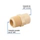 thumbnail image 2 of Conector macho de CPVC 1/2' Foset Conector macho de CPVC 1/2', 2 of 2
