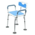 thumbnail image 2 of Fogcroll Shower Chair for Inside Shower Height Adjustable Shower Seat Heavy Duty Bath Chair with Detachable Handrail and Back,Elderly Disabled Shower Stool with 4 Suction Cup Feet Bearing 330 Lbs, 2 of 13