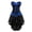 Blue, variant on Gothic Stripe Corsets Bustiers with Skirt Women 4XL Pink
