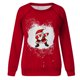 thumbnail image 2 of Pntutb Mujer Primavera Otoño Cuello Redondo Manga Larga Estampado De Navidad Suéter Top Pntutb Pntutb-6067, 2 of 4